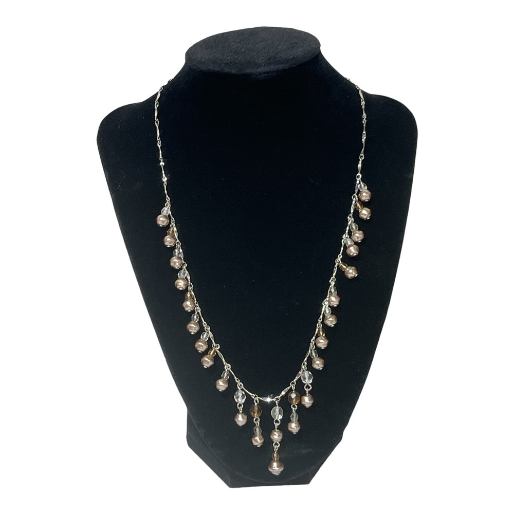 Vintage Avon Beaded And Crystal Adjustable‎ Necklace
